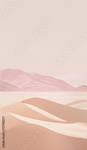 sand dunes in the pink desert