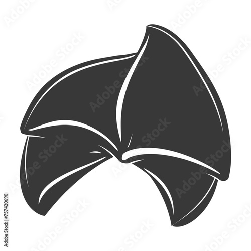 Silhouette fortune cookies black color only