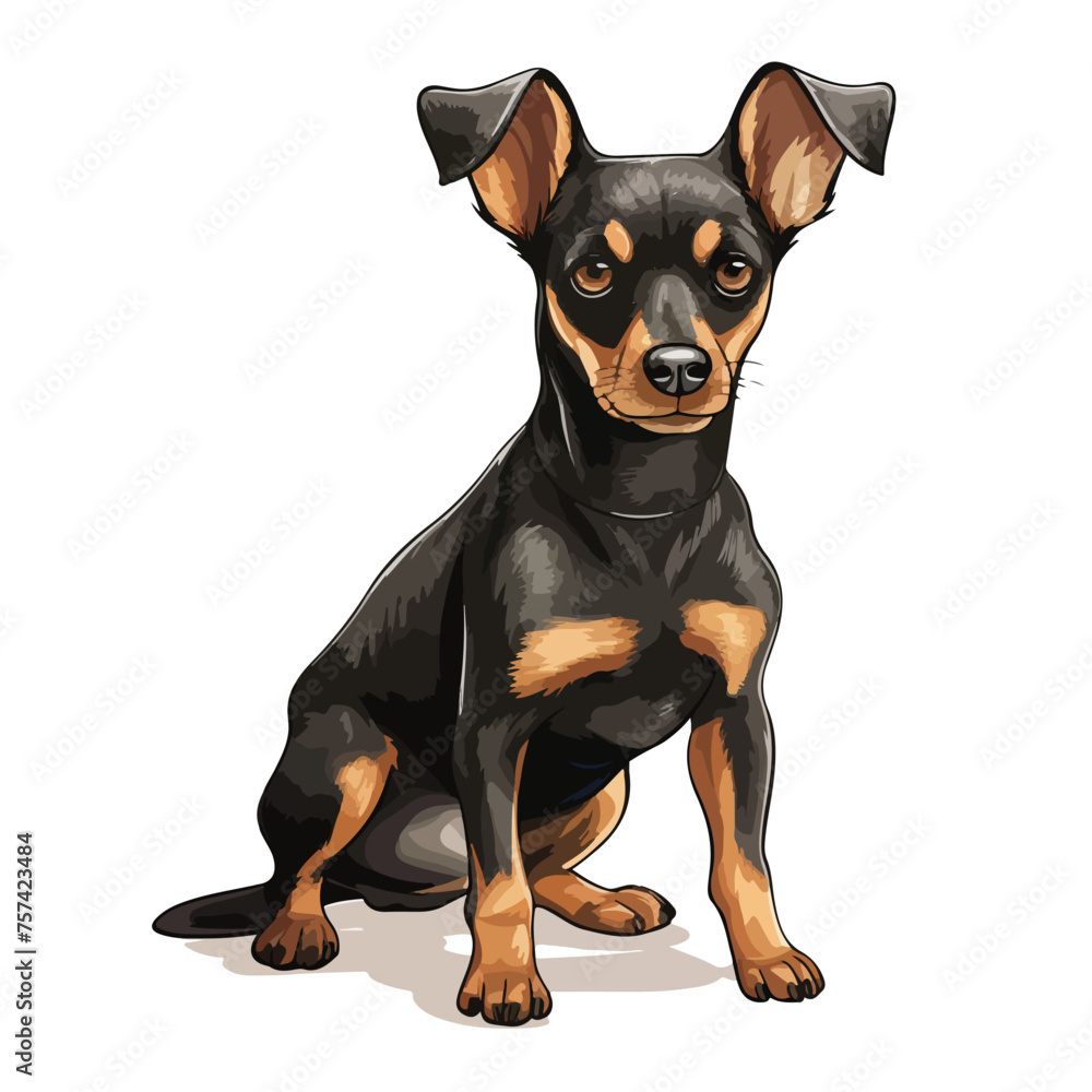 Manchester Terrier Clipart Clipart isolated on white