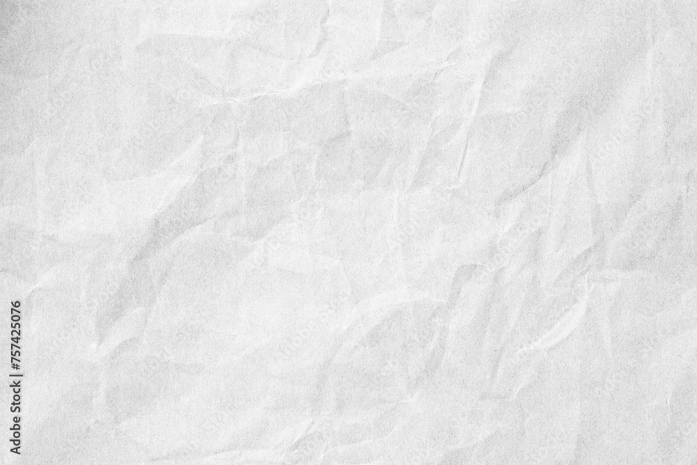Fototapeta premium grey crumpled paper texture with grains macro closeup