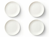 plate collection set isolated on transparent background, transparency image, removed background