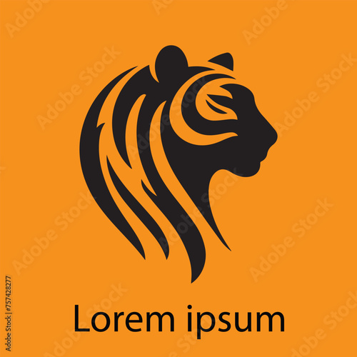 tiger head silhouette