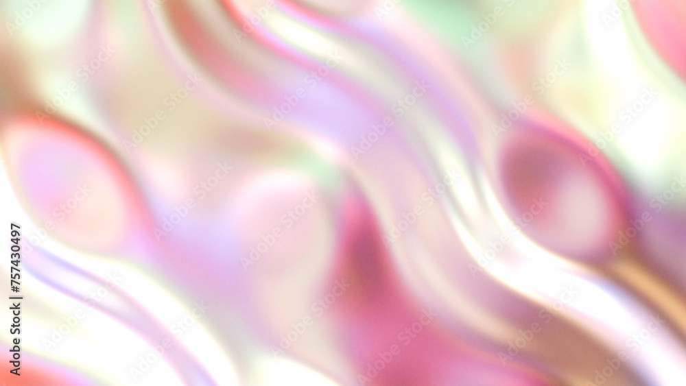 Obraz premium Iridescent holographic texture background. 3d rendering