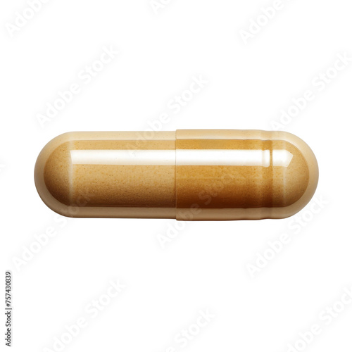Pill capsule isolated on white transparent, Health, medicine. PNG