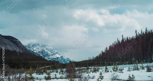 snow landscape time lapse 