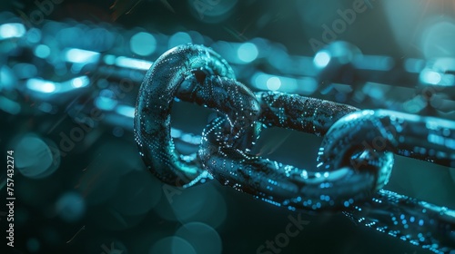 An evocative image symbolizing the revolutionary potential of blockchain technology to connect the world