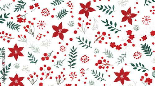 Beautiful Xmas pattern with ornaments.
