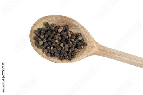 a small pile of black peppercorns