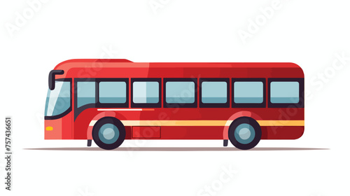 Bus Vector icon flat vector isolated on white background