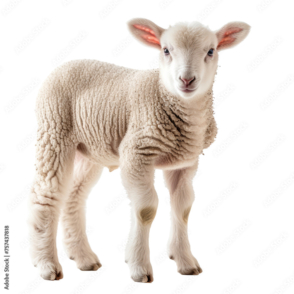 sheep and lamb isolated sheep and lamb isolated