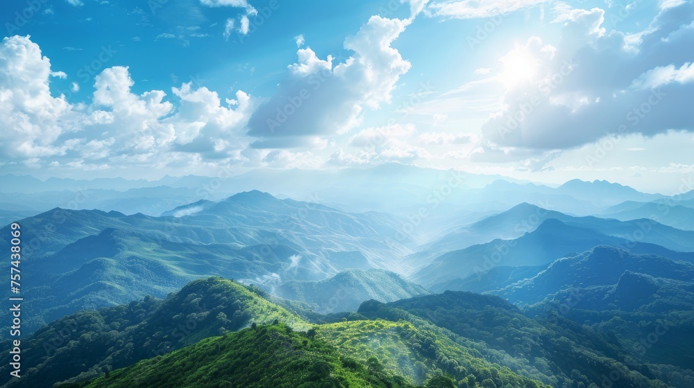 A serene landscape celebrating World Environment Day A serene landscape celebrating World Environment Day