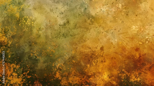 A rustic amber and moss green textured background, reminiscent of autumn and nature.