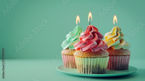 Homemade birthday cupcakes. Sweet Treats and Birthday Joy