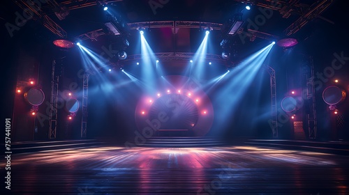 stage with lights