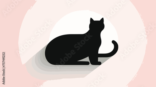Chat Flat Icon with shadow. Vector EPS 10. flat vector