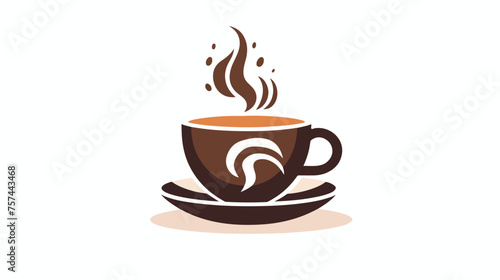 Coffee icon vector illustration cafe drink night lo