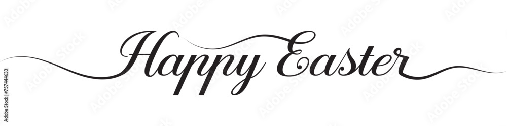 Happy easter letter calligraphy banner . EPS 10 - obrazy, fototapety, plakaty 
