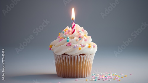 cupcake with candles