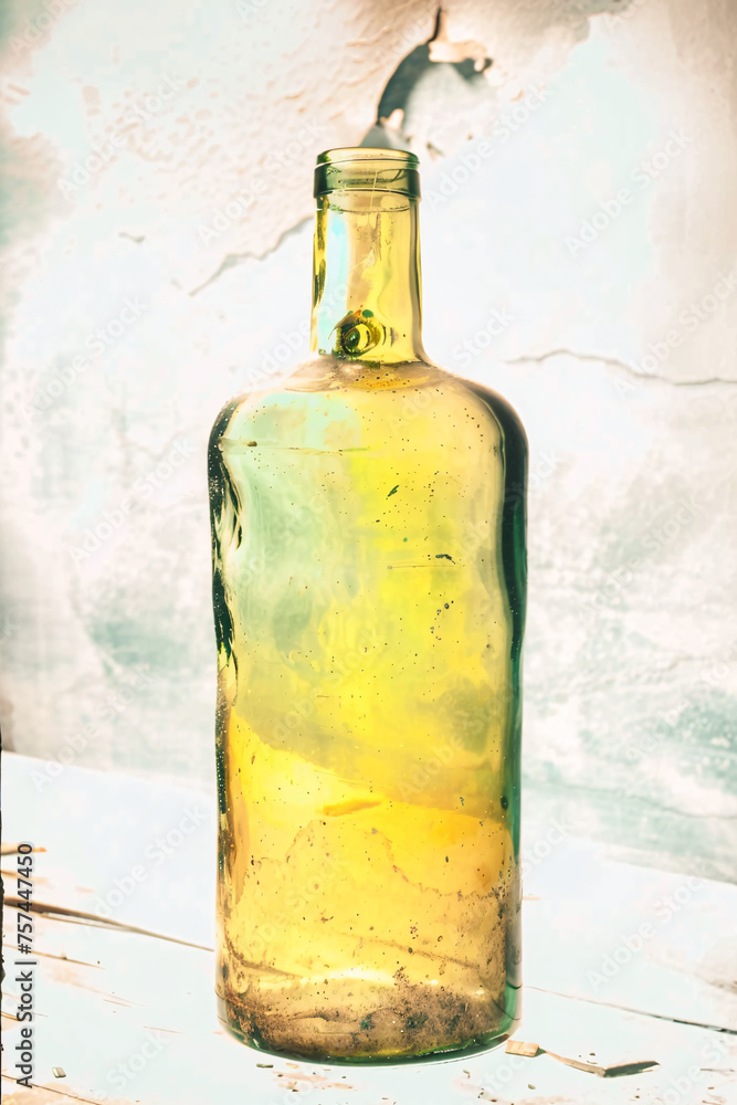 Seascape Art Inside Glass Bottle Seascape Art Inside Glass Bottle