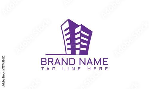 bodern abrtract bulding for real estate logo company