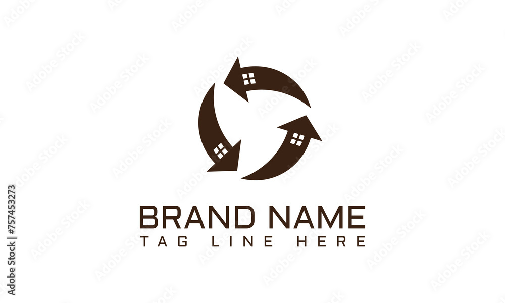 Fototapeta premium bodern abrtract bulding for real estate logo company