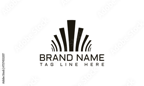 bodern abrtract bulding for real estate logo company