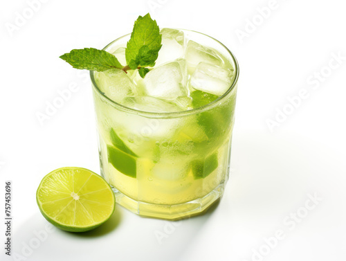 Caipirinha isolated on transparent background, transparency image, removed background