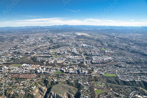 Aerial views of Sorrento Mesa, UTC, and La Jolla San Diego California