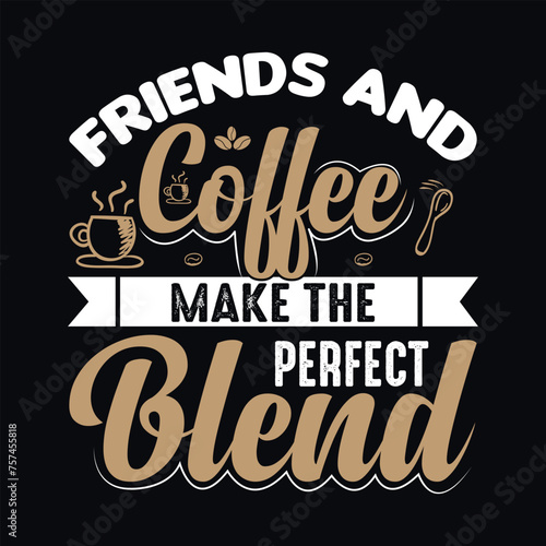 coffee typography t shirt design