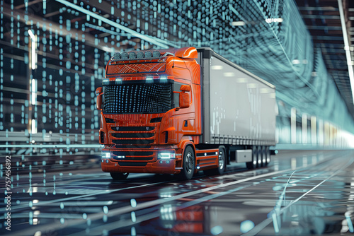 Background of intelligent management of truck © Eduardo López