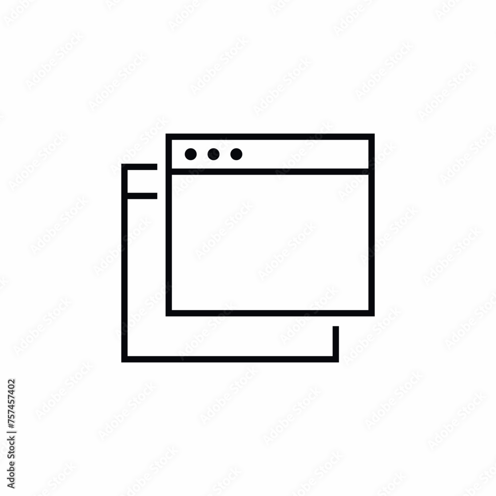 2 tabs windows multitask sign icon 2 tabs windows multitask sign icon
