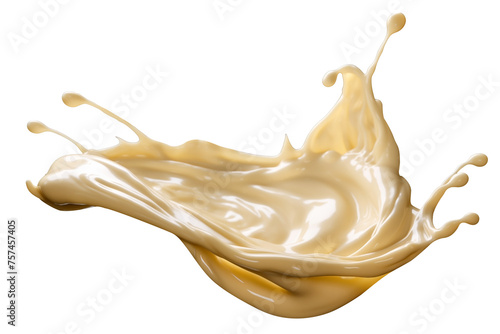 white mayonaise drop PNG splashes isolated on Transparent and white background - clipping path mayonaise splash template - Food Restaurant Advertising