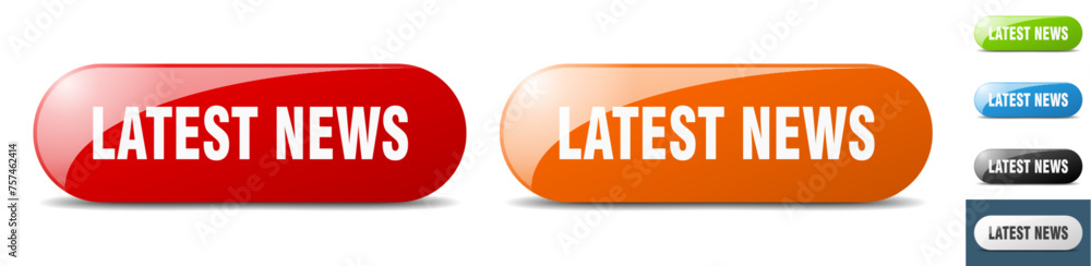 latest news button. key. sign. push button set latest news button. key. sign. push button set