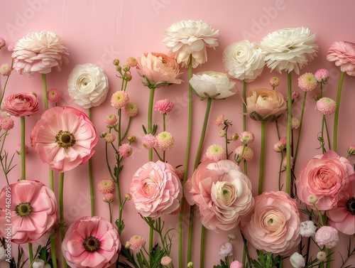 Floral Whispers - Blossoming Beauty - Flower Aesthetic - Create an image that embodies the flower aesthetic, showcasing the blossoming beauty of flowers in a visually captivating composition