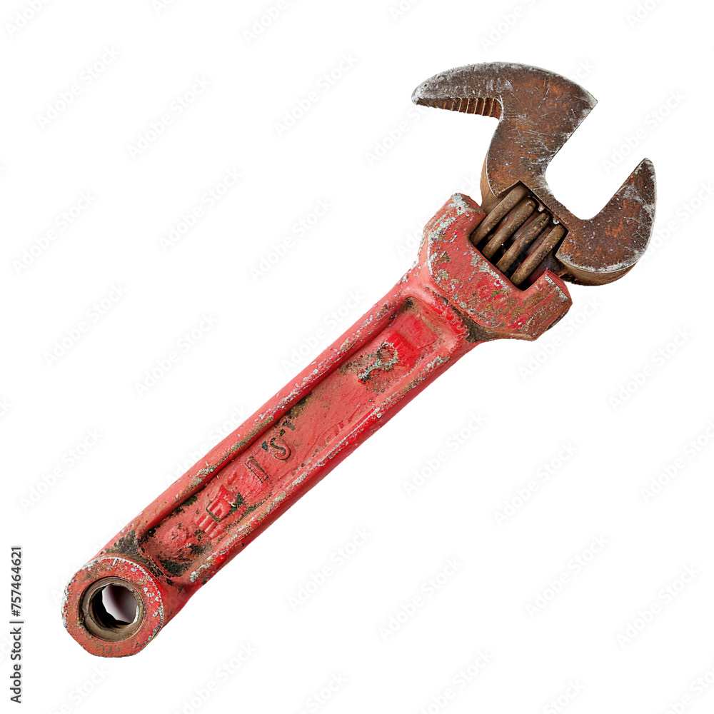 Obraz na plátně Fire Hydrant Wrench, transparent background, isolated image, generative AI