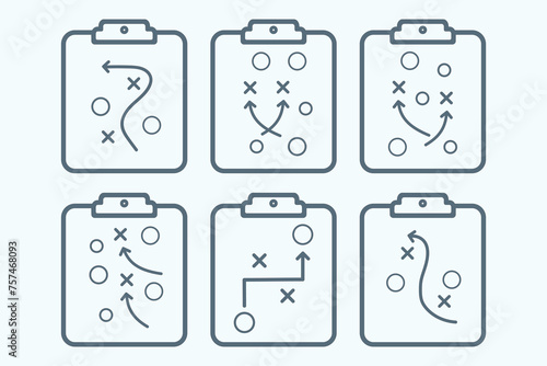 Sport tactical board design icon vector illustration