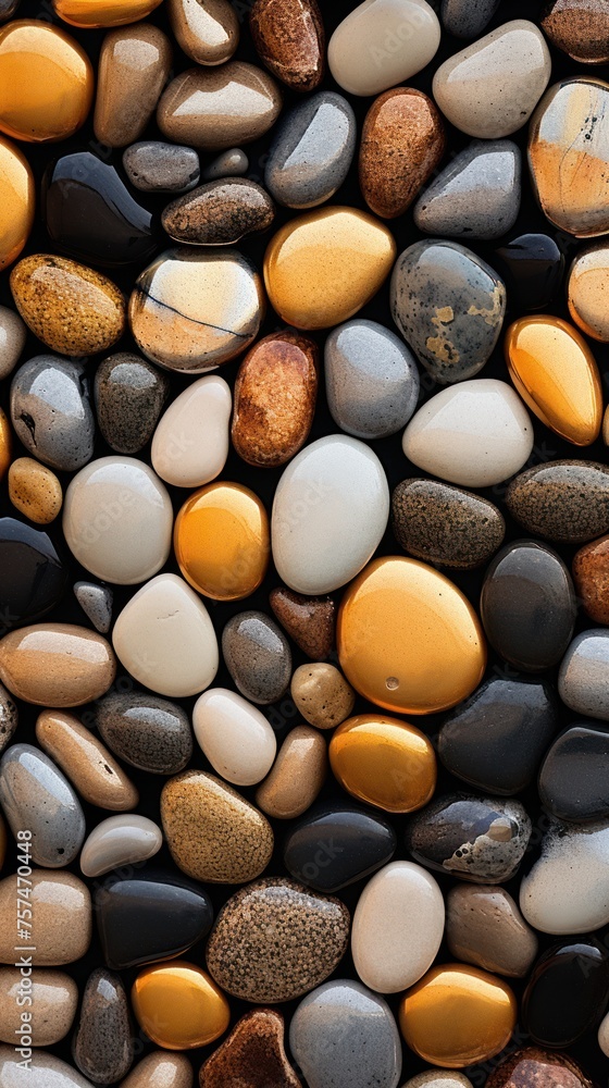 close-up view of a metallic texture with thousands of various metal pebbles close-up view of a metallic texture with thousands of various metal pebbles