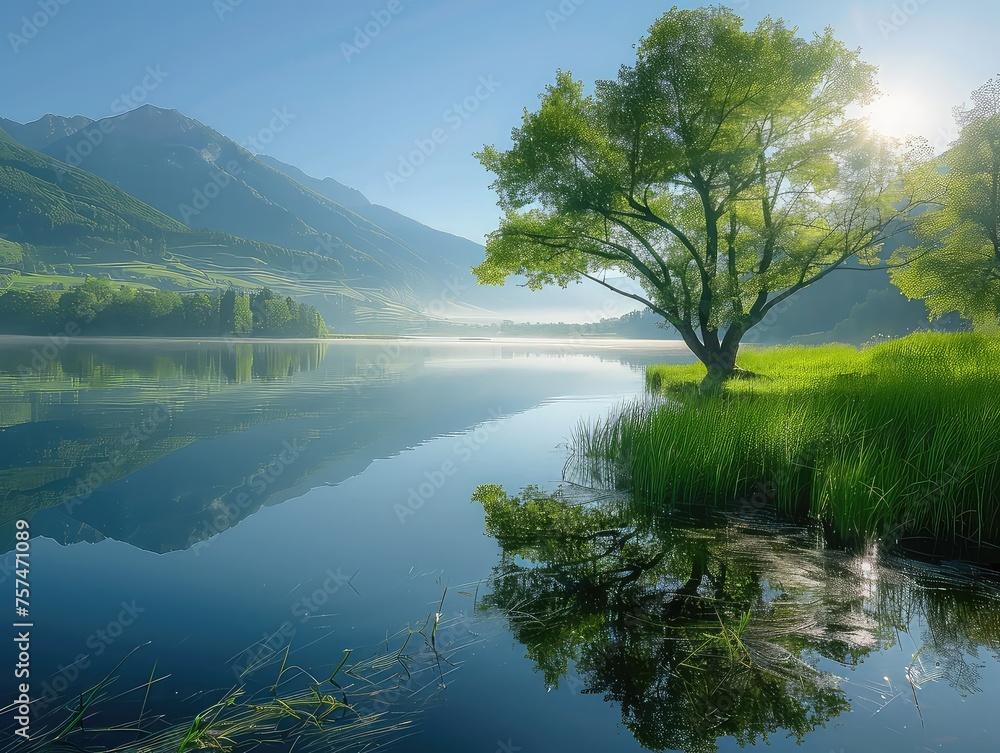 Picturesque Nature - Serene Harmony - Breathtaking Nature Pictures - Generate visuals that showcase the picturesque beauty of nature, capturing serene harmony in breathtaking scenes