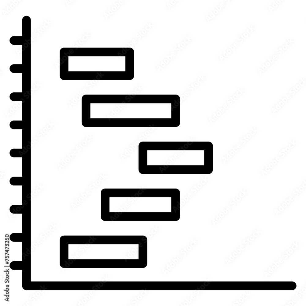 Gantt Chart Icon Element For Design Gantt Chart Icon Element For Design