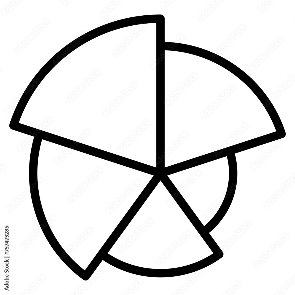 Polar Area Chart Icon Element For Design Polar Area Chart Icon Element For Design