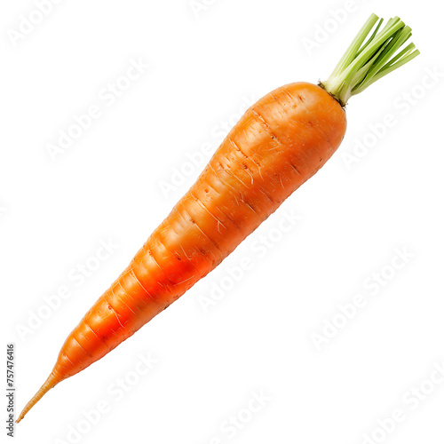 Vibrant Orange Carrot - A Nutritious Root Vegetable for Healthy Eating and Cooking - Isolated on a Transparent Background