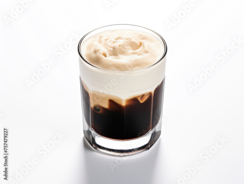 irish coffee isolated on transparent background, transparency image, removed background