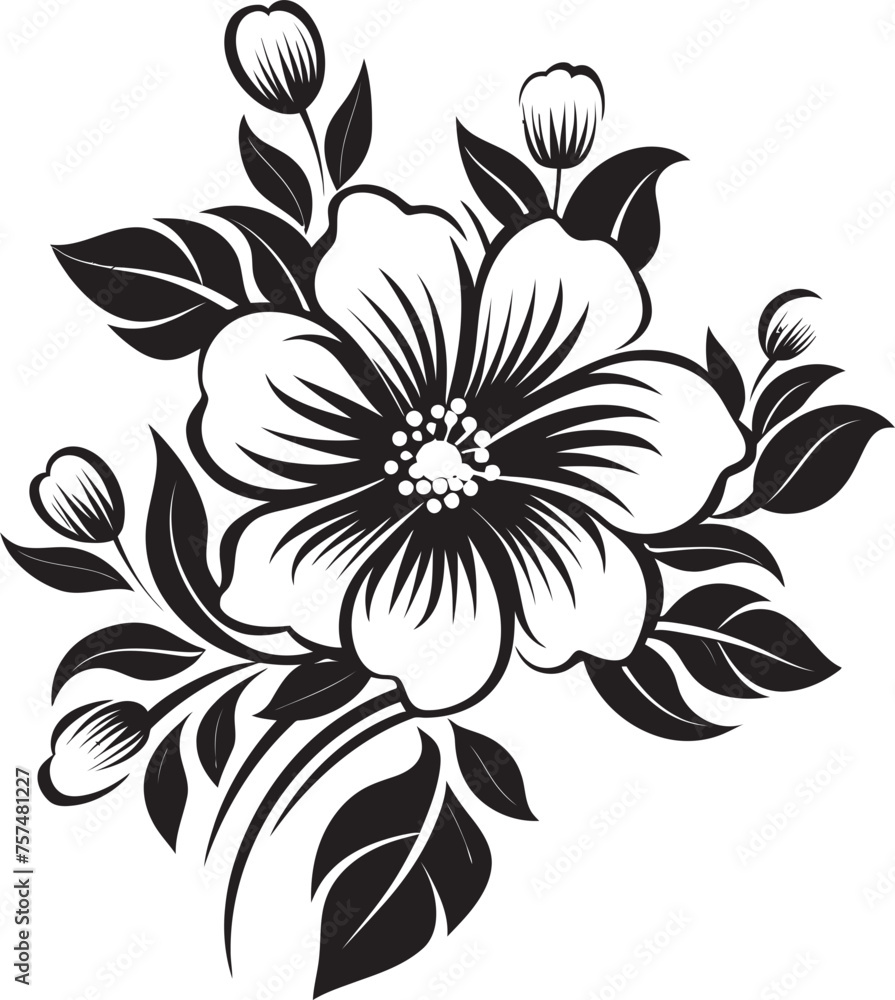 Burgeoning Beauty Lively Flower Vector Black Logo Design Natures Palette Colorful Blooms in Vector Black Logo Icon Burgeoning Beauty Lively Flower Vector Black Logo Design Natures Palette Colorful Blooms in Vector Black Logo Icon
