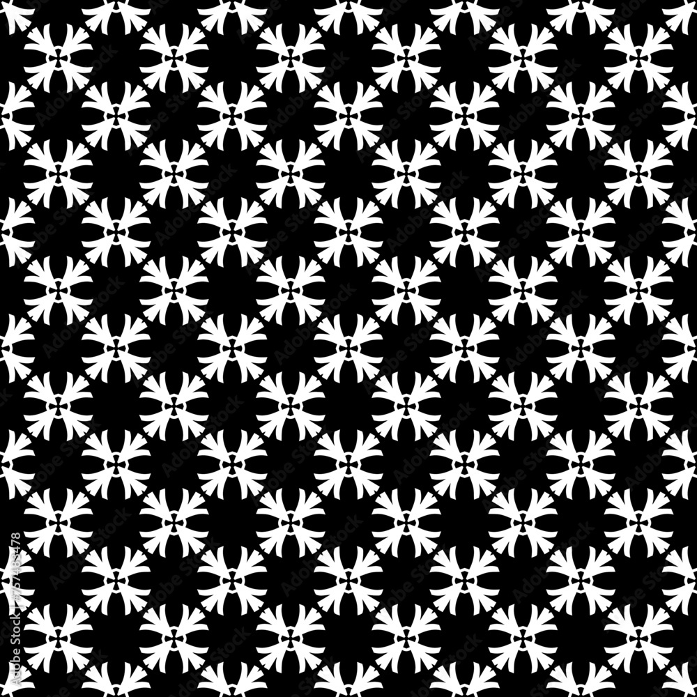 Black and white seamless abstract pattern. Background and backdrop. Grayscale ornamental design. Black and white seamless abstract pattern. Background and backdrop. Grayscale ornamental design.