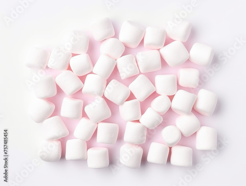 marshmallow collection set isolated on transparent background, transparency image, removed background