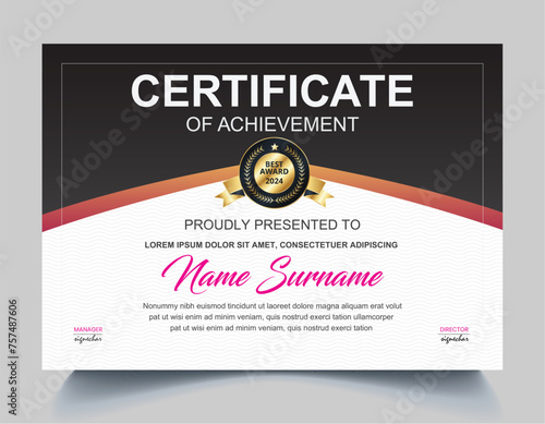 Vector Certificate template Design
