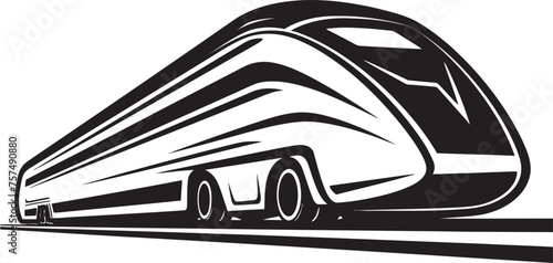 Swift Streamline Sleek Vector Icon of Bullet Train Express Zoom Dynamic Emblem Design for High Speed Train