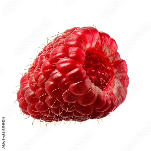 Luscious Red Raspberry - A Delectable Superfruit for Healthy Indulgence - Isolated on a Transparent Background
