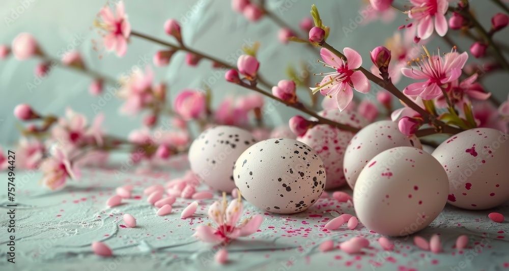 Group of Pink and White Eggs Group of Pink and White Eggs