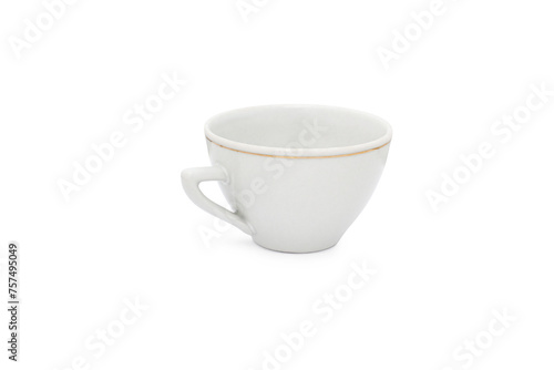 Classic-style teacup with a floral theme.
